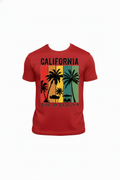 California Beach Round T-shirts